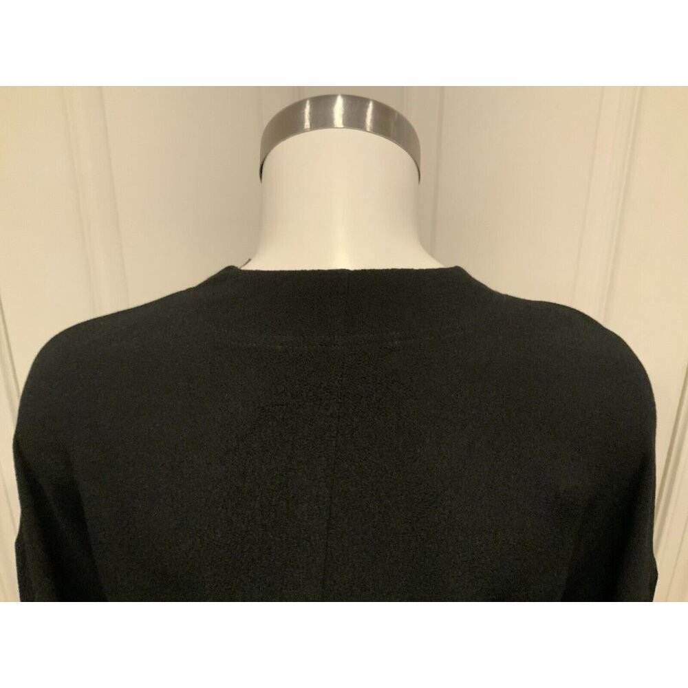 IRO Black Blouse W/ Lace-Up Neckline W/ Wide Long Sleeves, Size 4 (US) 36 (FR) - Picture 8 of 9